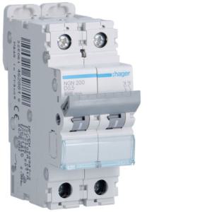  Disjoncteur 2P 6/10kA D-0.5A 2 