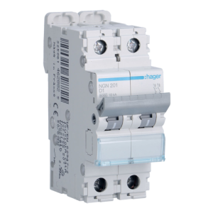  Disjoncteur 2P 6/10kA D-1A 2M 