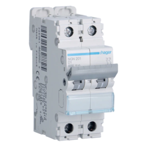  Disjoncteur 2P 6/10kA D-1A 2M 