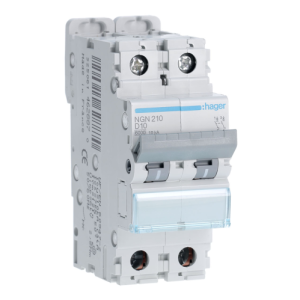  Disjoncteur 2P 6/10kA D-10A 2M 