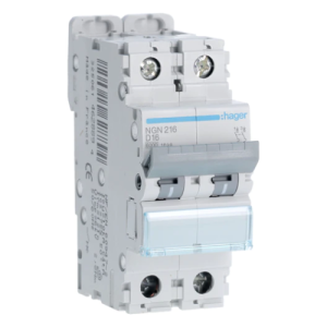  Disjoncteur 2P 6/10kA D-16A 2M 