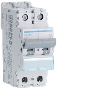  Disjoncteur 2P 6/10kA D-40A 2M 