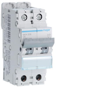  Disjoncteur 2P 10/15kA C-6A 2M 