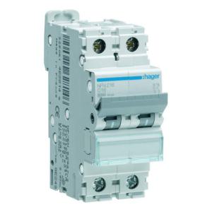  Disjoncteur 2P 10/15kA C-6A 2M 