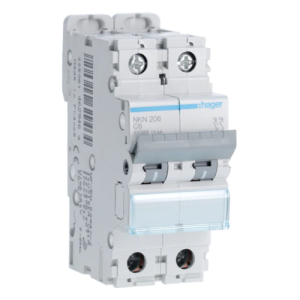  Disjoncteur 2P 10/15kA C-6A 2M 