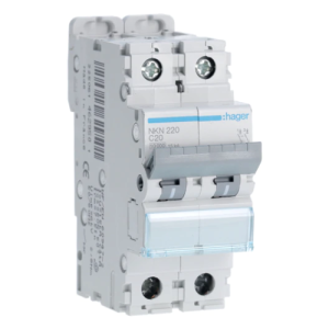  Disjoncteur 2P 10/15kA C-20A 2 
