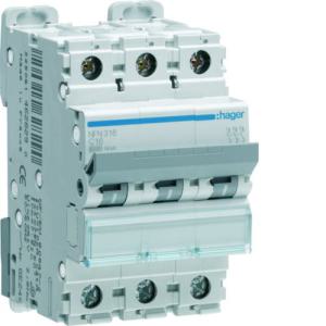  Disjoncteur 3P 10/15kA C-6A 3M 