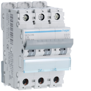  Disjoncteur 3P 10/15kA C-16A 3 