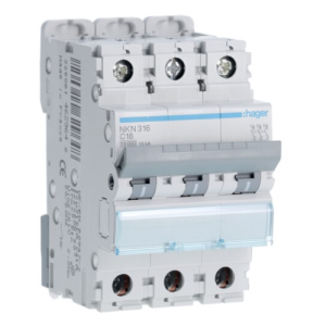  Disjoncteur 3P 10/15kA C-16A 3 