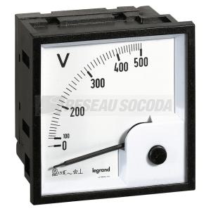  VOLTMETRE 500V FUT CARRE 