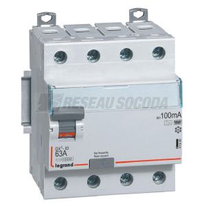  DX3  ID 4P NG 63A 100MA TYPE F 