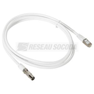  CORDON TV RJ45 / (IEC+F) 