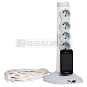  4X2P+E 2XUSB MICUSB PARAFOUDRE 