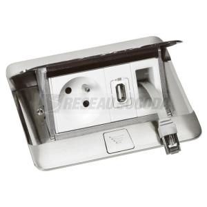  KIT RJ45 RETRACTABLE C6 FTP BL 