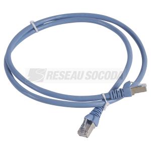  CORDON C6 FTP PVC  BL-VERT 1M 