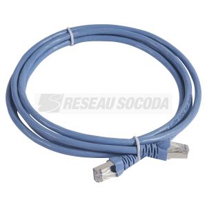  CORDON C6 FTP PVC BL-VERT 2M 