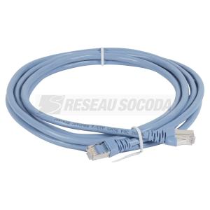  CORDON C6 FTP PVC BL-VERT 3M 