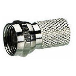  FICHE TV "F"D.7MM X2 A VIS 