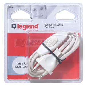 CORDON PRE-EQUIPE P/LAMPE BLC 